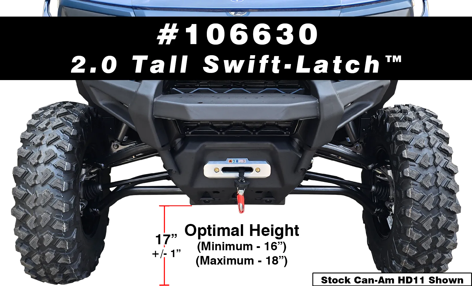 Can-Am HD11 Tall Swift-Latch Plow Mount